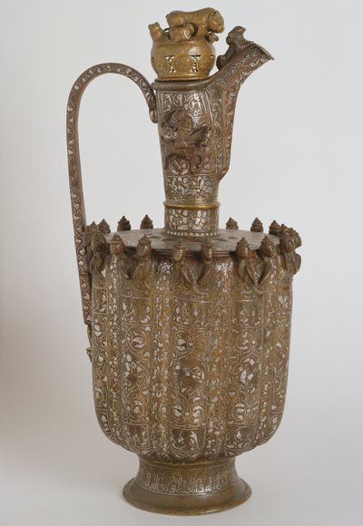 Pitcher with a handle and lid, from Khorasan, Safavid Dynasty by Persian School